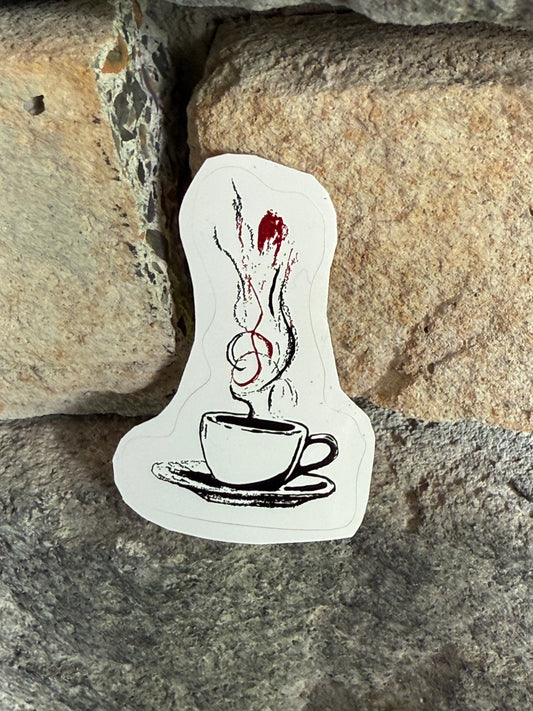 Red Karen Coffee Sticker